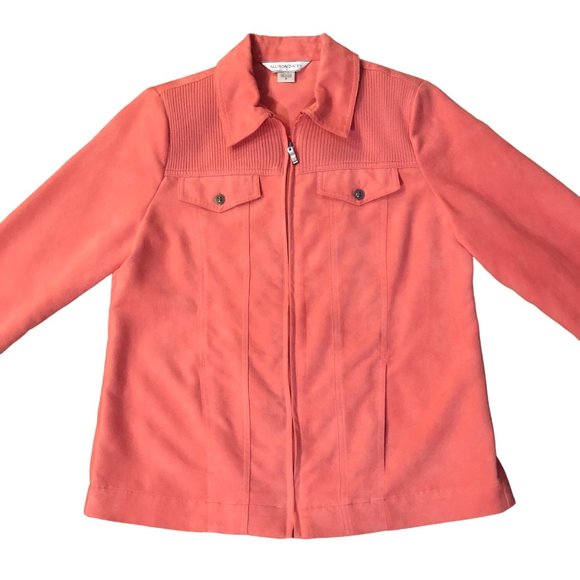 Allison Daley Jacket Womens 8 Used Zip Front - Picture 14 of 14